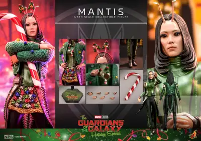 Sealed and never opened Hot Toys TMS094 Mantis from the Guardians of the Galaxy Holiday Special. Per...