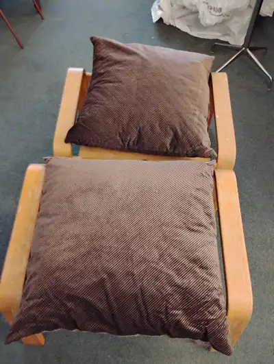 Pair of footrests/low stool Height 13-15" width 28" depth 21", View more