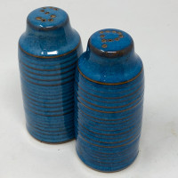 Denby Chatsworth Salt & Pepper Shakers Blue