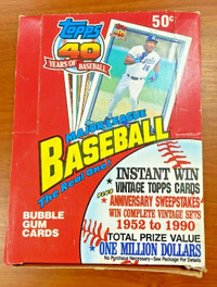 1991 TOPPS .... Baseball Box .... possible CHIPPER JONES Rookie