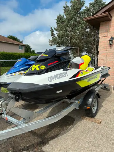 2 Sea doo with double Trailer and single trailer. Come with Skis, Wakeboard and tube + many accessor...