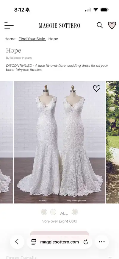 Maggie Sorrento Bridal Gown , View more