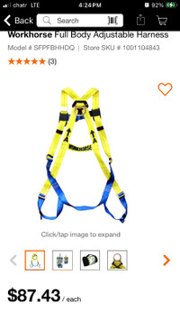 safety harness for sale