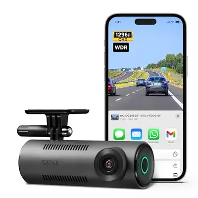 (New)70mai Smart Dash Cam Built in WiFi, 140° Wide-Angle FOV, W, View more
