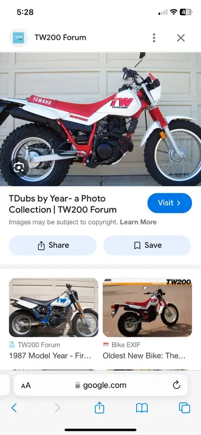 I am looking for older tw200 80’-90’s-2000’s 902-371-0061