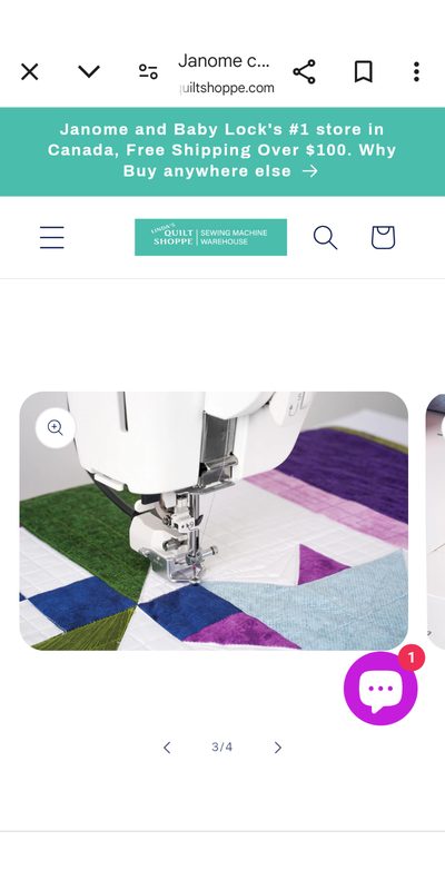 Janome M8 sewing and quilting machine for sale. Huge throat space and is ready to quilt that gift. B...