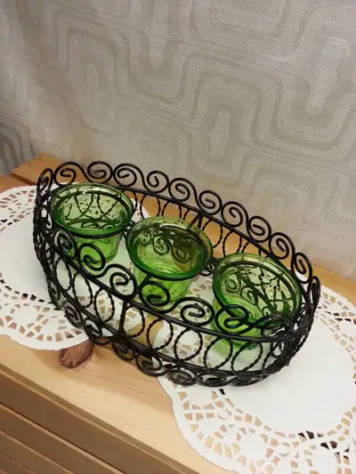 Green T-light/Votive Holder, View more