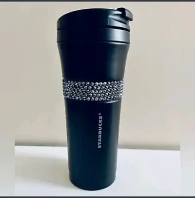 Starbucks Swarovski limited edition stainless steel 16oz tumbler, View more
