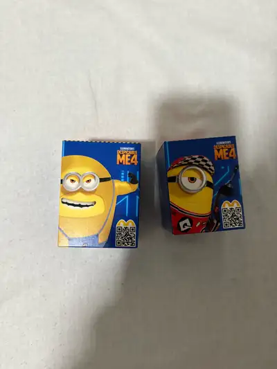 Get ready for Despicable Me 4 with these McDonald's Happy Meal toys still sealed in their original p...