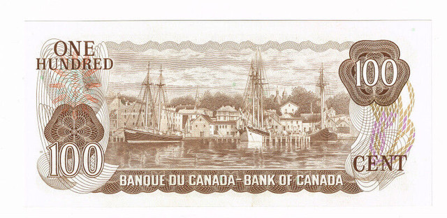 1975 One Hundred Dollar Bills/Bank notes currency paper money in Arts & Collectibles in City of Toronto - Image 3