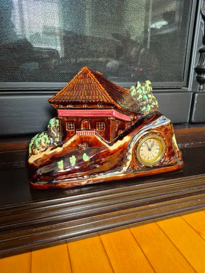 Vintage Mechanical Porcelain Clock. Made in Germany. Like NEW , View more