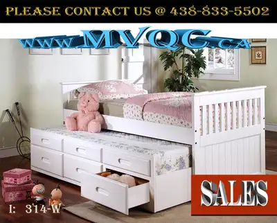 kid’s bunk bed, full over full bunk bed, kids single beds, double bunk bed, queen and king beds, dou...