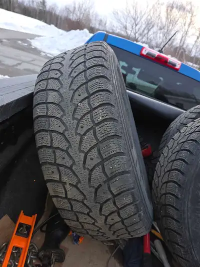 4 Winter tires on rims used but lots of running left in them. 265/65 R17 came off a 2022 Chev Colora...