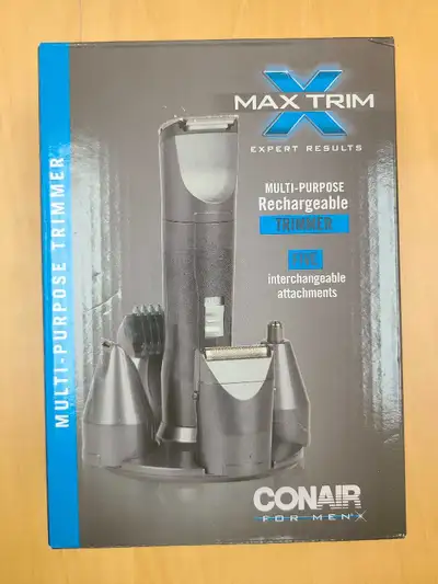 Selling a new Conair MAX TRIM multi-purpose rechargeable trimmer, in excellent condition. It comes w...