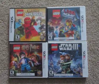 4 LEGO games for Nintendo DS or 3DS. $20 each or all 4 for $60. All in excellent condition, from smo...