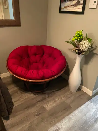 Chaise en rotin véritable ajustable, View more