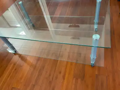 Glass coffee table, View more
