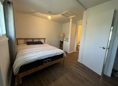 This cozy private room comes complete with its own private bathroom, offering a comfortable and conv...