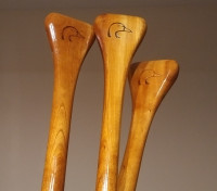 Vintage DUCKS UNLIMITED Canoe PADDLES Hand-crafted x Harry Teal