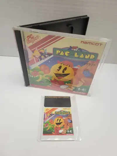 NEC PC Engine Pac-Land HU Card Case, manual, game card #466547 BUY & SELL KINGS 647-348-1763 2852 Da...