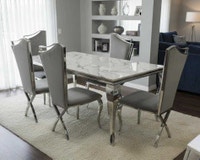 Real Marble Dining Table With 5,6 Chairs Free Delivery  Oakville / Halton Region Toronto (GTA) Preview
