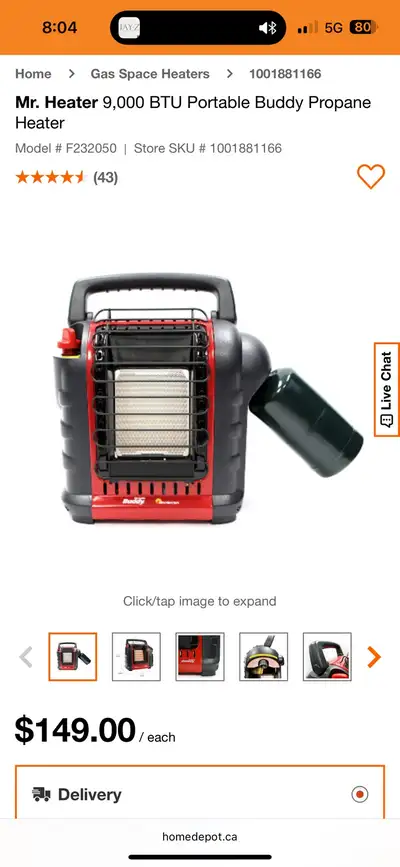 9000btu buddy heater, View more