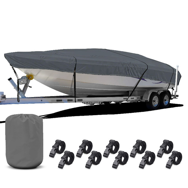 V-Hull Boat Cover, Semi-Custom 3-Layer 600D Polyester in Boat Parts, Trailers & Accessories in Oshawa / Durham Region