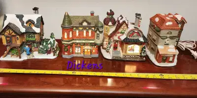 Christmas Village Buildings,  $35 each, View more
