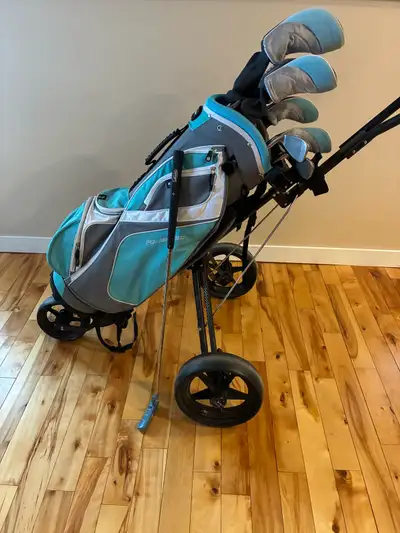 Women's Golf Clubs and Push Cart, View more