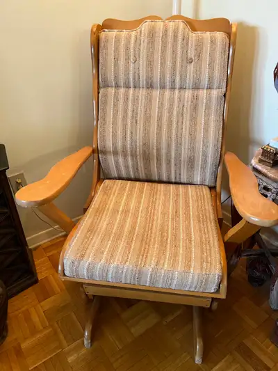 Vintage Wooden Glider Rocker Chair, View more