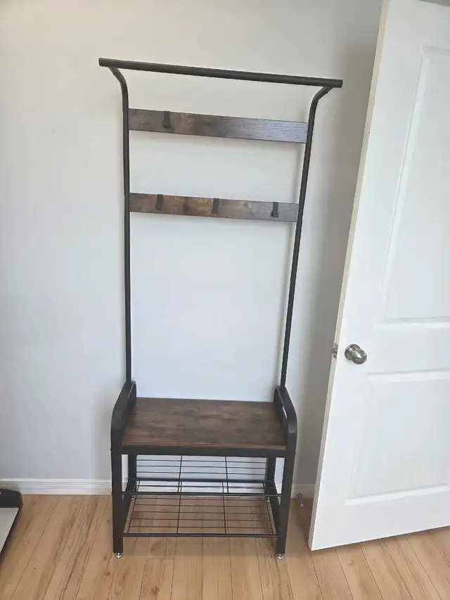  Coat Rack with Shoe Bench in Dressers & Wardrobes in City of Toronto - Image 2