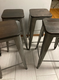 4 Counter height stools
