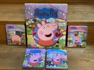 5 Peppa Pig baby board books, View more