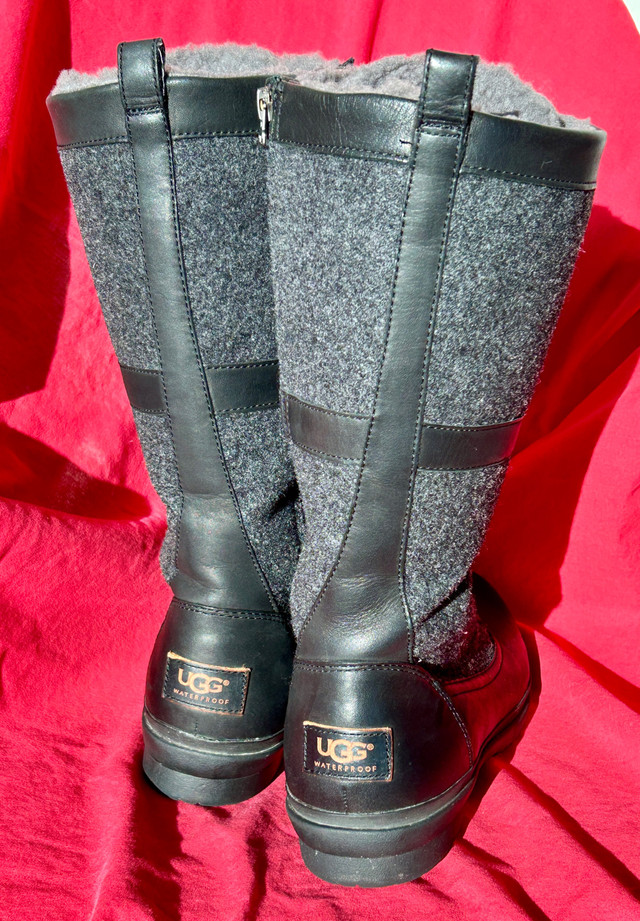 Ugg Women’s Winter Boots - Black & Grey, Size 9 in Women's - Shoes in City of Halifax - Image 2