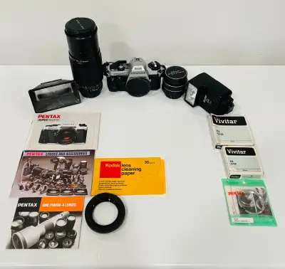 Asahi Pentax Super Program 35mm SLR – Takumar Lens Kit - Tested, View more