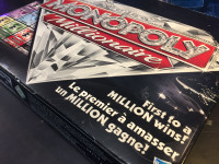 Monopoly Millionaire Board Game Hasbro Bi-Lingual English/French