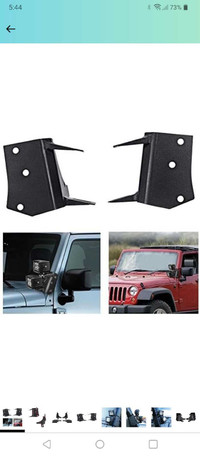 97-06 Jeep tj apillar light mount