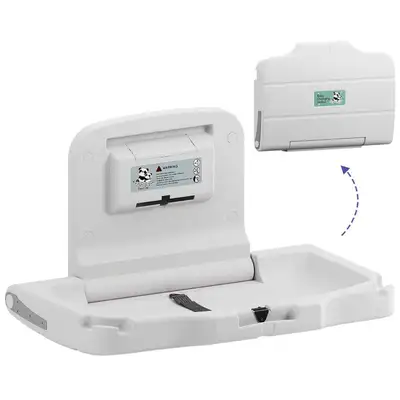Stardrix Wall-Mounted Baby Changing Station – Heavy-Duty, Cream , View more