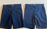 Boys navy blue uniform shorts - 2 pairs- Size 14 Husky