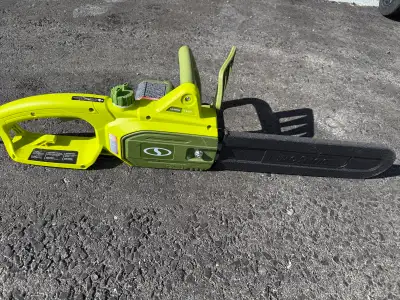 I am selling a used Sun Joe 14-inch 9-amp electric plug-in chainsaw, perfect for light-duty tasks ar...