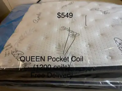 Brand New QUEEN Eco GEL PILLOWTOP Mattress!  (Med Firm) , View more