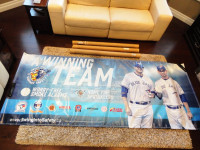 3 New 2016 Baseball Blue Jays Winning Team Sports Banners 116" L