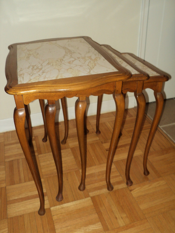 ANTIQUE DANISH NEST OF TABLES - 1920-30's in Other Tables in City of Toronto - Image 3