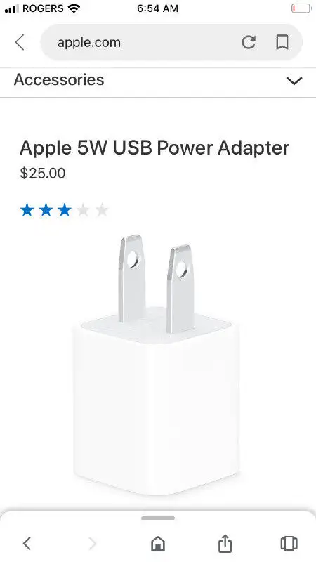 Genuine apple iPhone 5w Charging Adapter Brand New in Plastic in Cell Phone Accessories in Kingston - Image 3