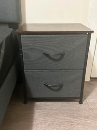 Nightstand/Side table with 2 drawers
