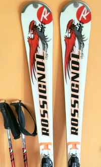 Skis Rossignol Strato fixations Axial2.Taille 160 cm+bâtons Ross