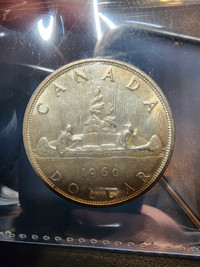 1960 Silver dollar Canada