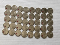 Full roll 2012-2013 1812 quarters coins