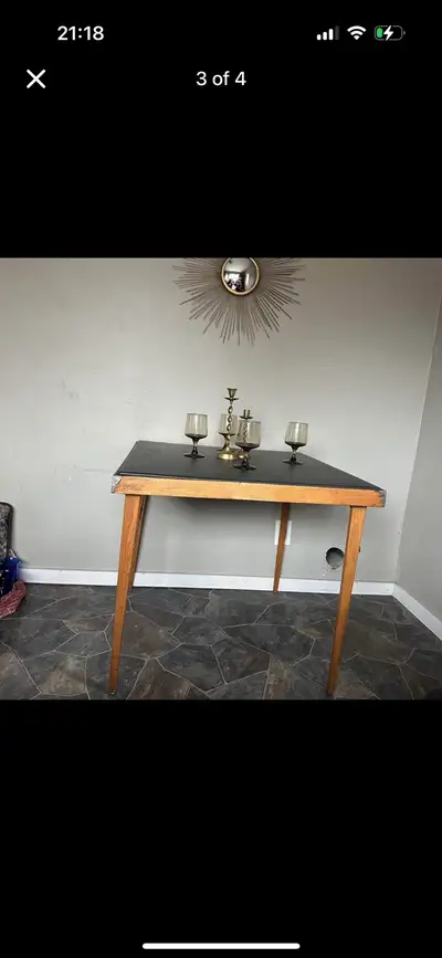 Vintage Mid-Century FoldingCard / dining Table / desk mcm, View more