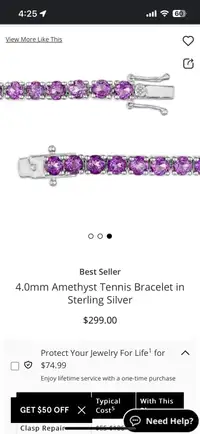 Amethyst bracelet 